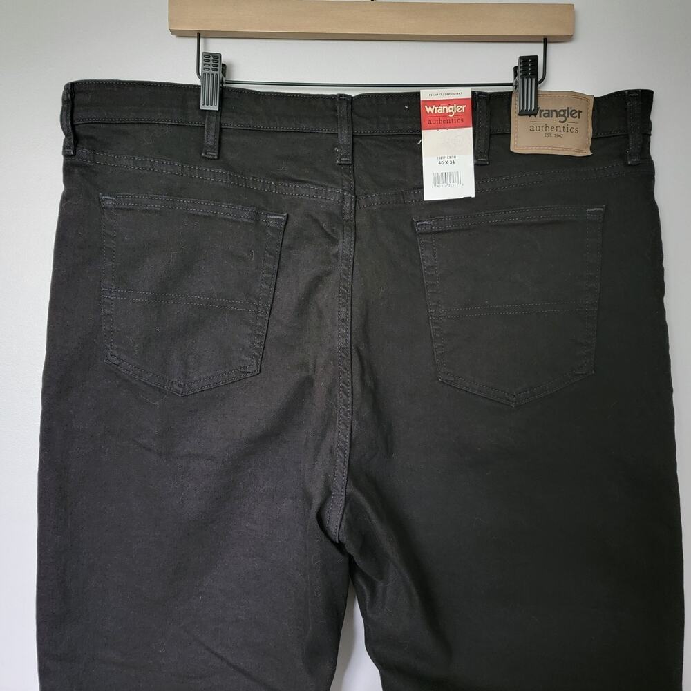 Wrangler Jeans Authentics Mens 40 W 34 L Straight Leg 10ZM1CSCB NEW Cowboy Ranch